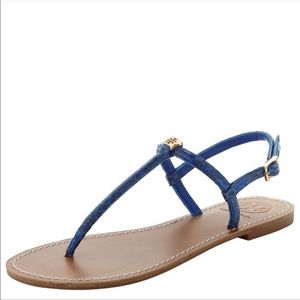 blue snakeskin sandals